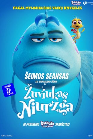 ŠEIMOS SEANSAS su filmu „Žuviukas Niurzga“ ir „Bazooka“ skanėstais!