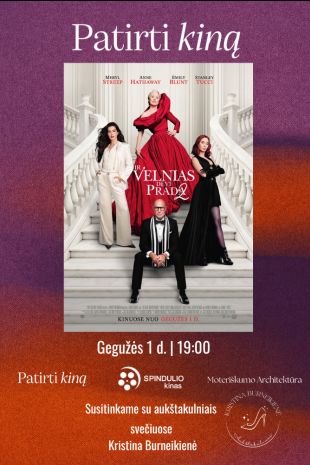 „Patirti kiną“: kino premjera su filmu IR VELNIAS DĖVI PRADA 2