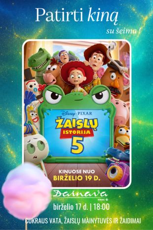 Patirti kiną su šeima: ŽAISLŲ ISTORIJA 5