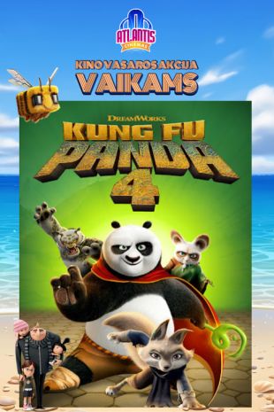 KVAV: Kung Fu Panda 4 (bilietas tik 3 Eur.)